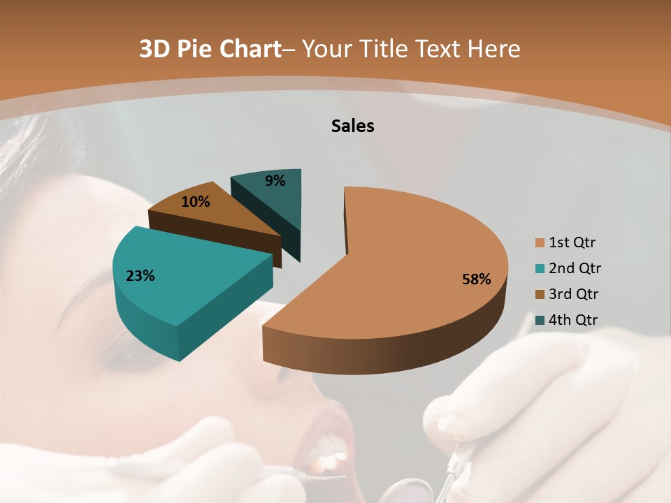 Male Caucasian Mouth PowerPoint Template