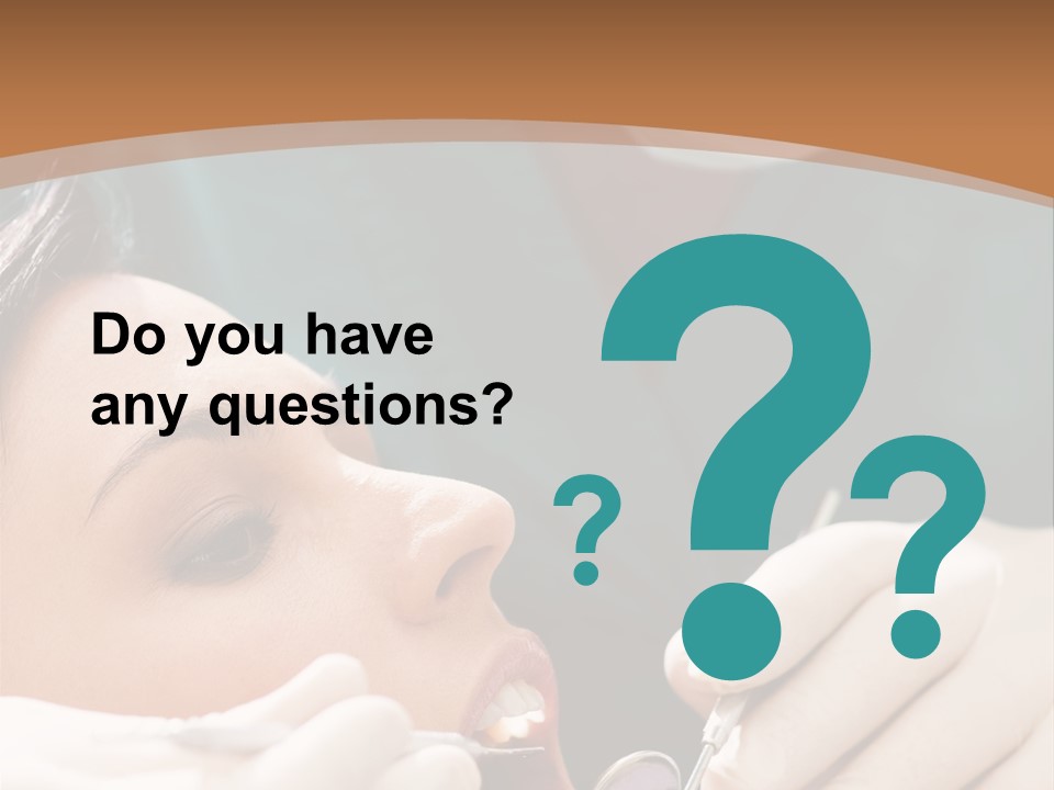 Male Caucasian Mouth PowerPoint Template