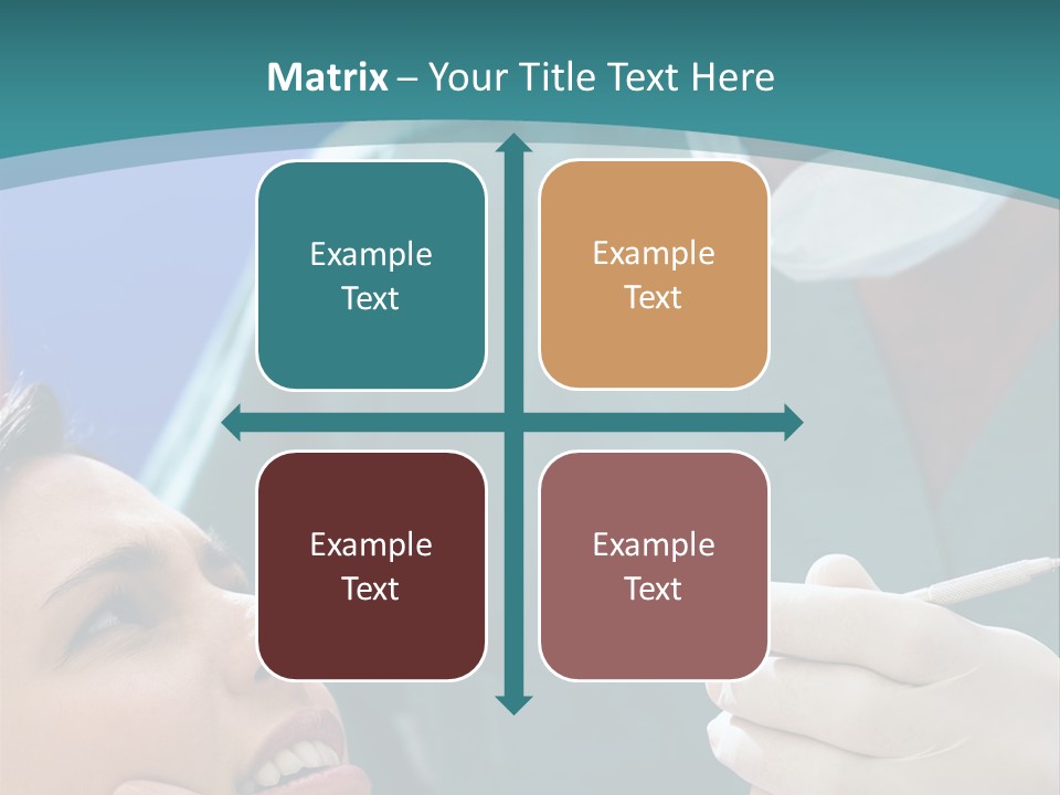 Two People Open Examining PowerPoint Template
