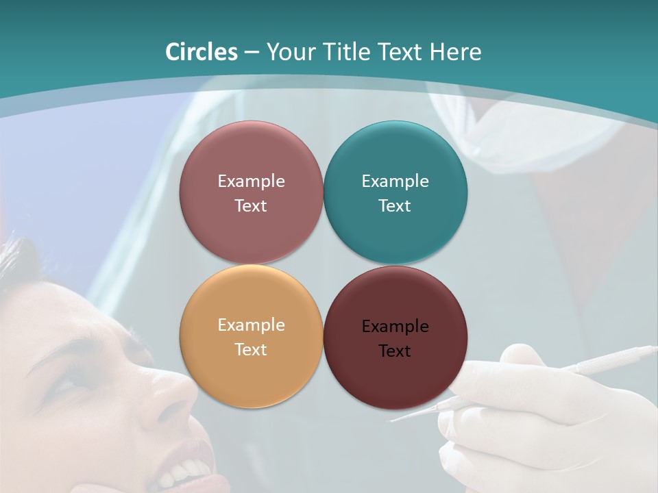 Two People Open Examining PowerPoint Template