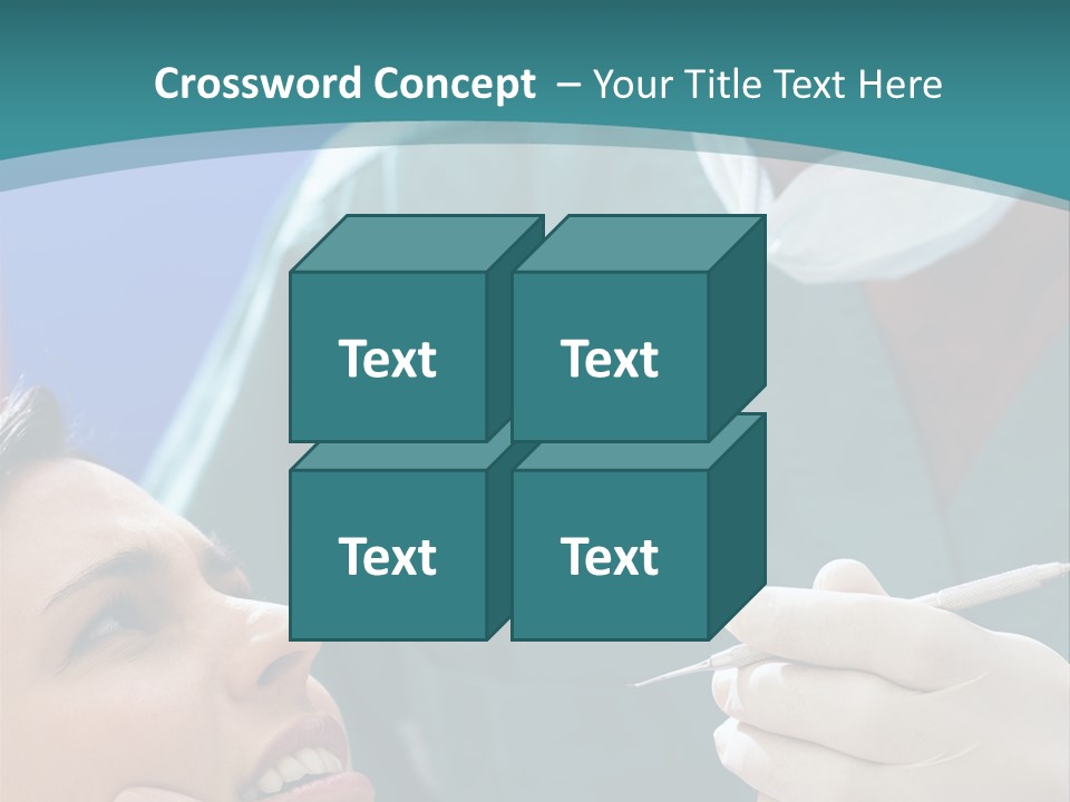 Two People Open Examining PowerPoint Template