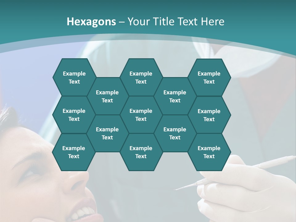 Two People Open Examining PowerPoint Template