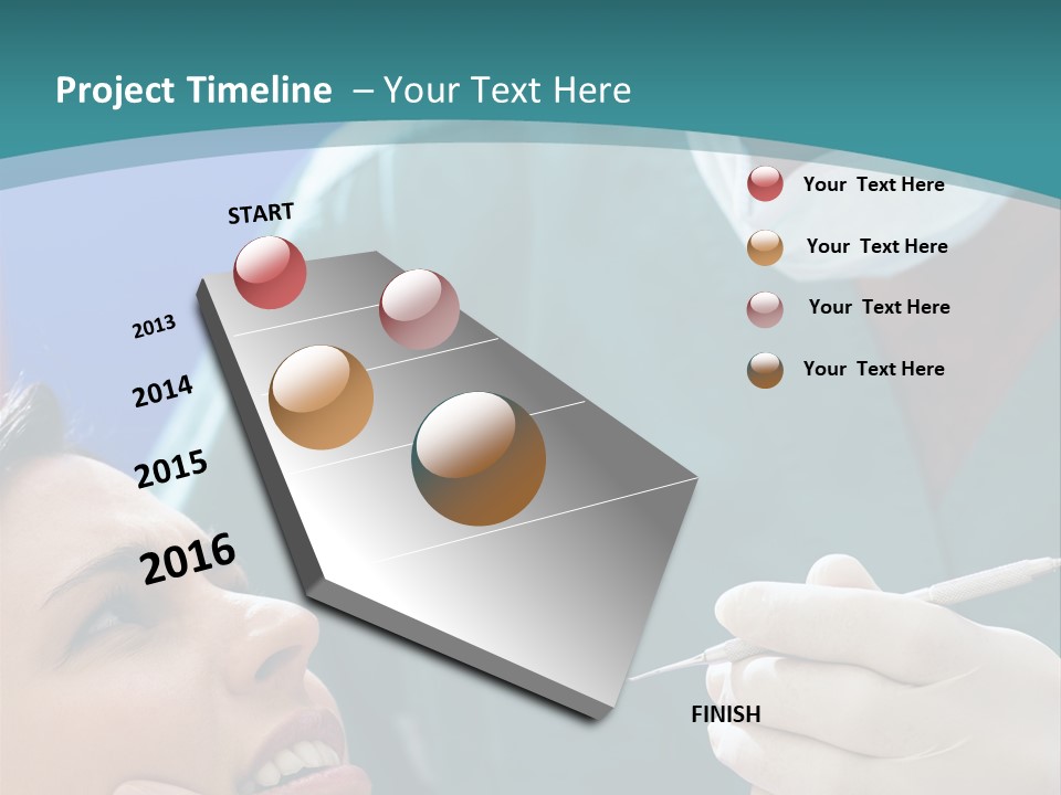 Two People Open Examining PowerPoint Template