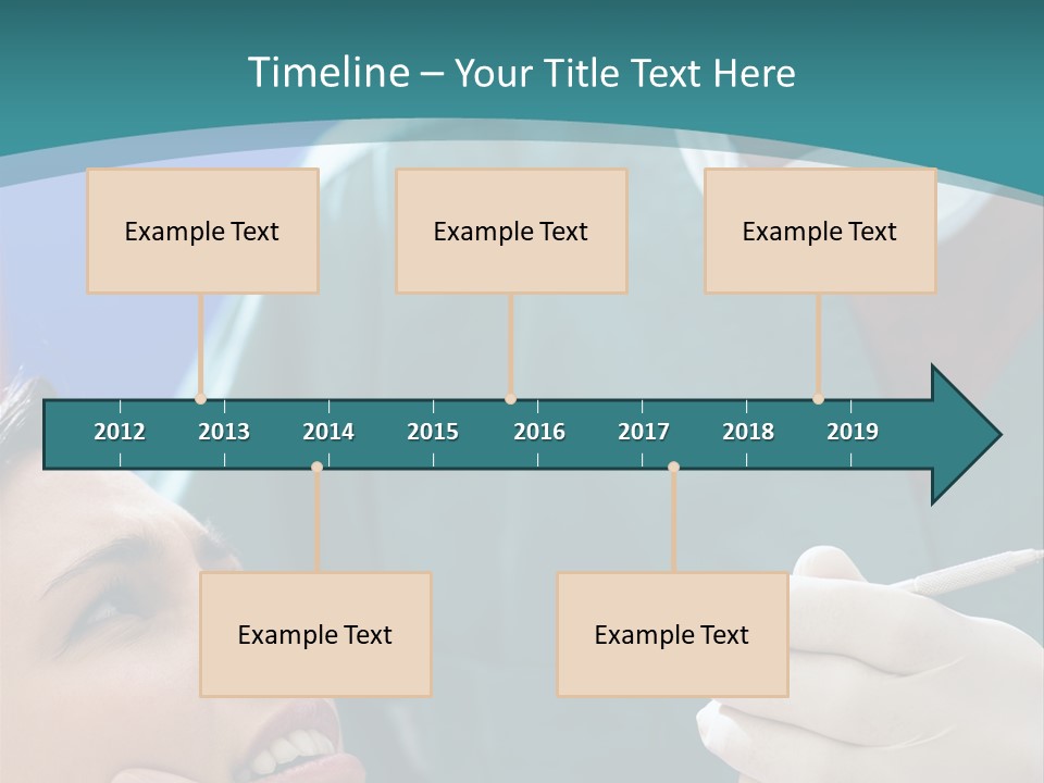 Two People Open Examining PowerPoint Template