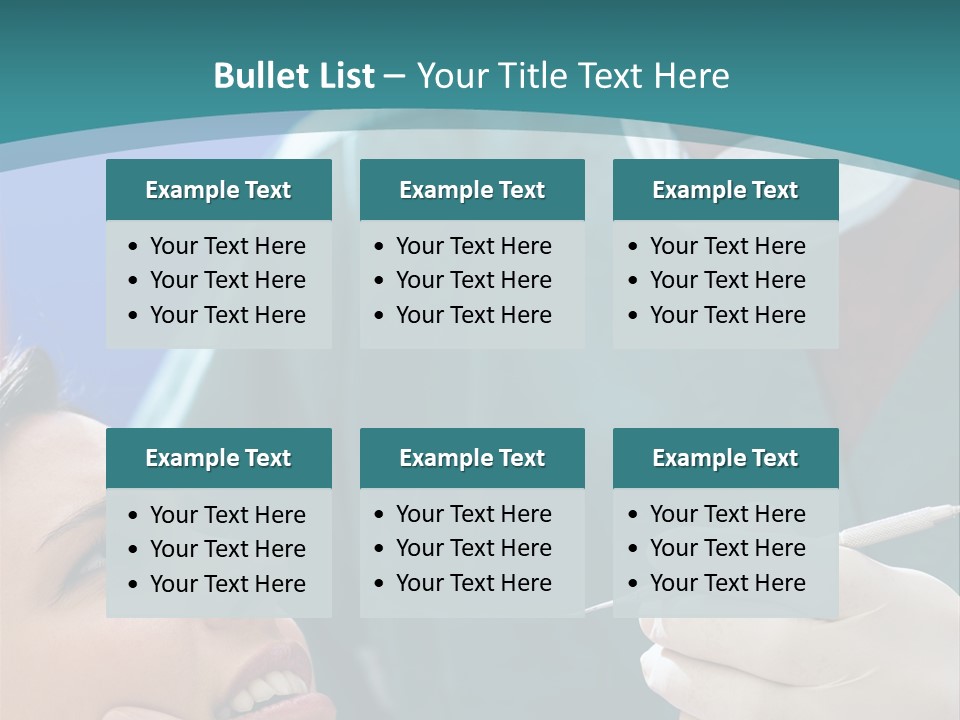 Two People Open Examining PowerPoint Template