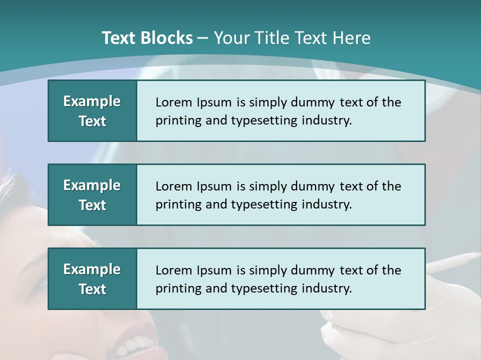 Two People Open Examining PowerPoint Template