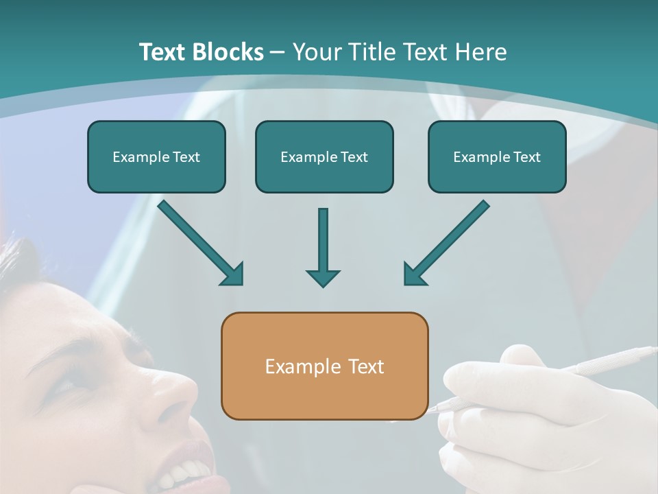 Two People Open Examining PowerPoint Template