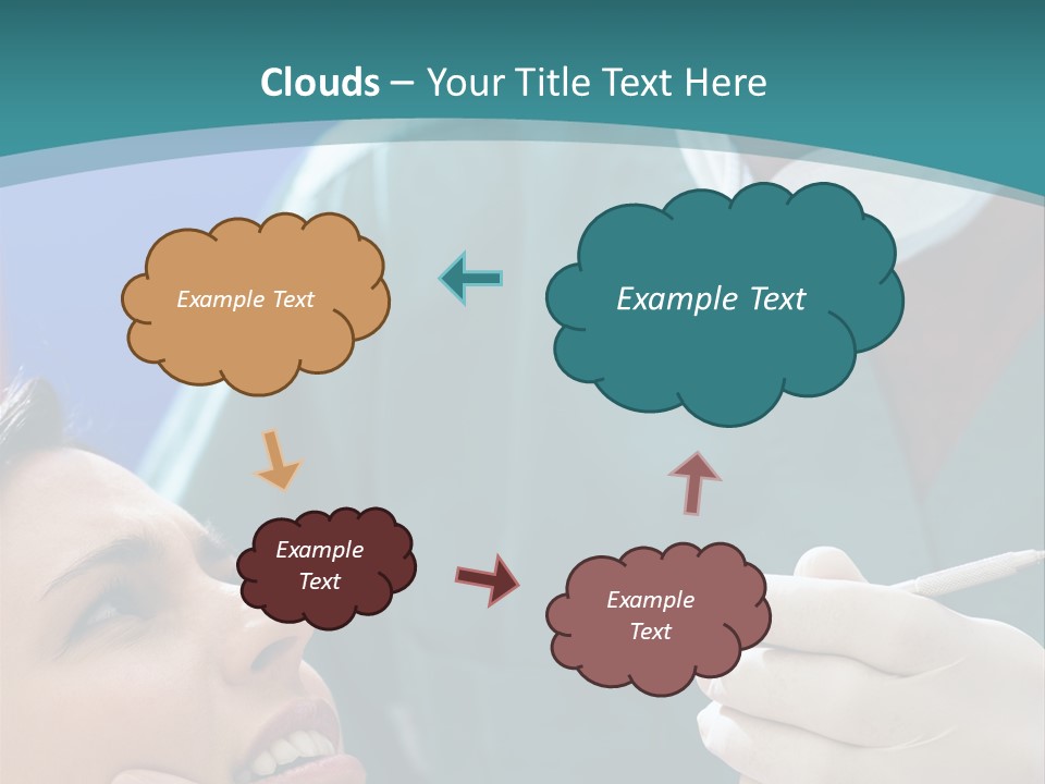 Two People Open Examining PowerPoint Template