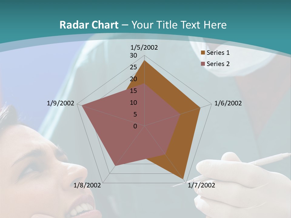 Two People Open Examining PowerPoint Template