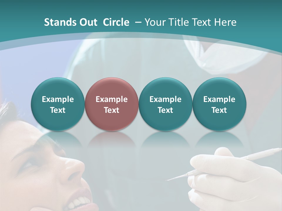 Two People Open Examining PowerPoint Template