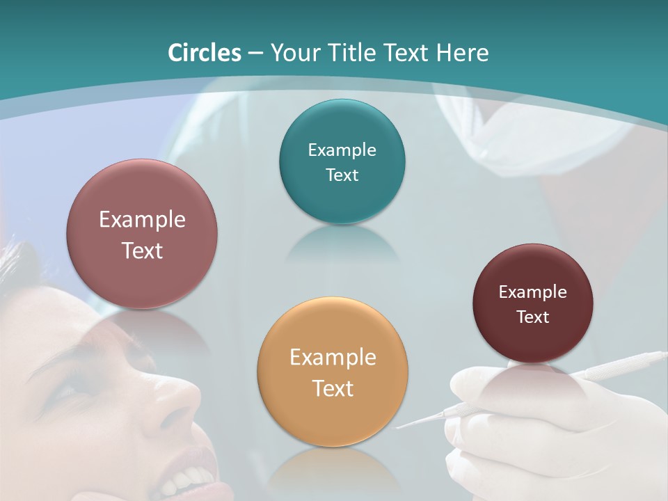 Two People Open Examining PowerPoint Template