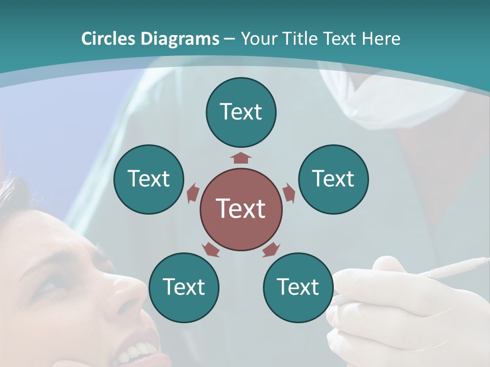 Two People Open Examining PowerPoint Template