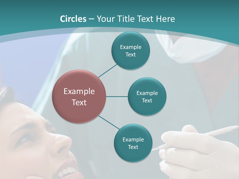 Two People Open Examining PowerPoint Template