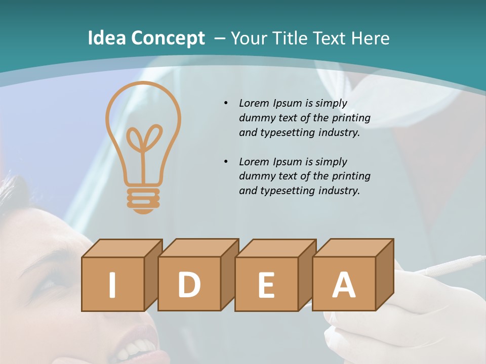 Two People Open Examining PowerPoint Template