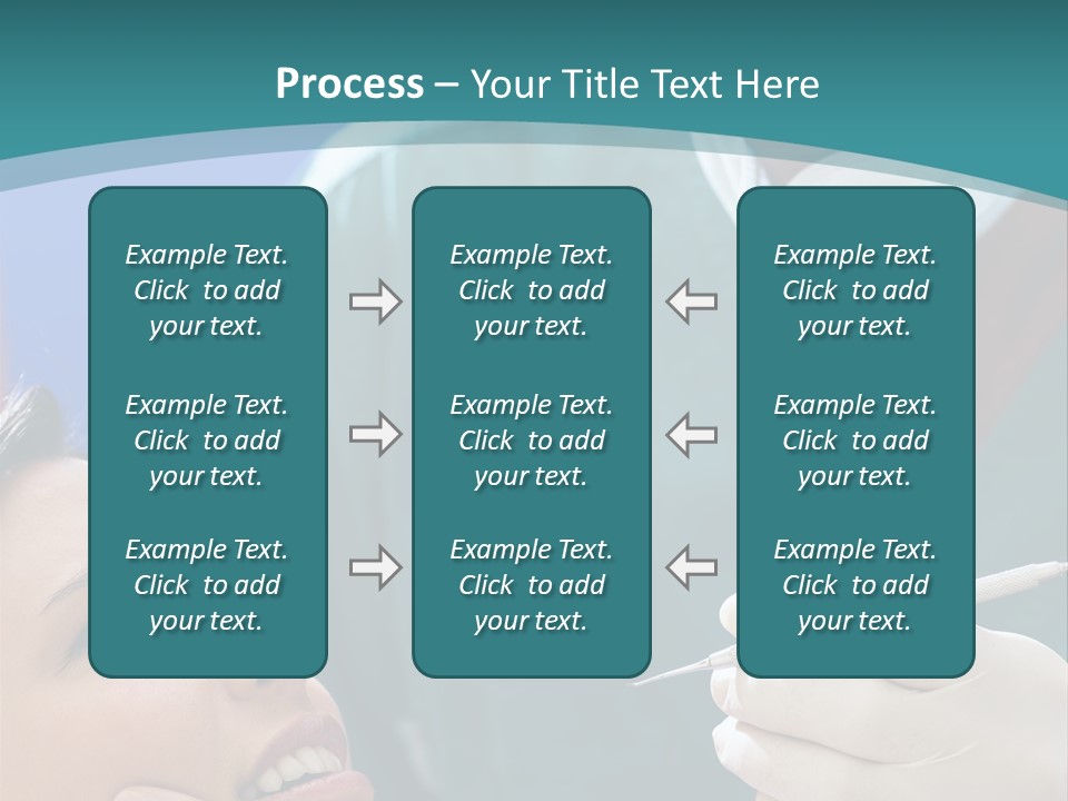 Two People Open Examining PowerPoint Template