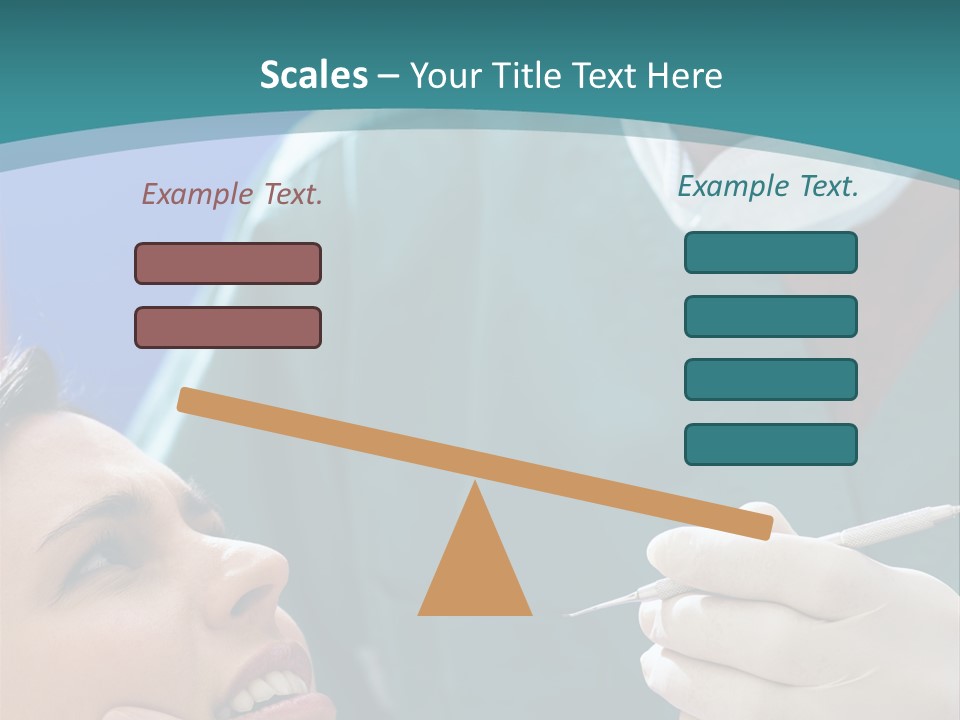 Two People Open Examining PowerPoint Template