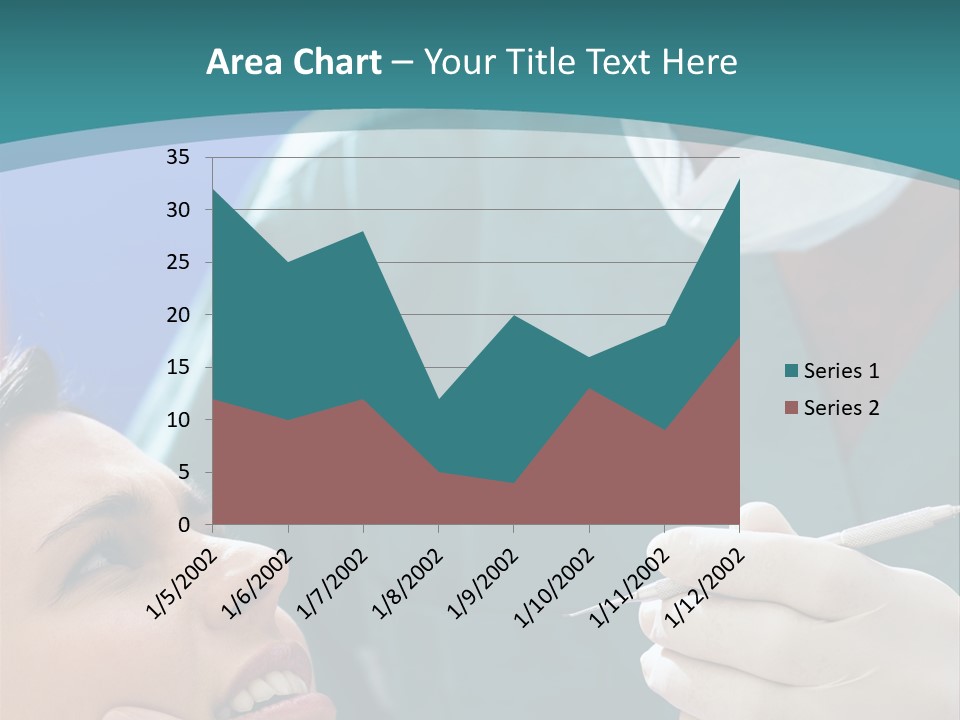 Two People Open Examining PowerPoint Template