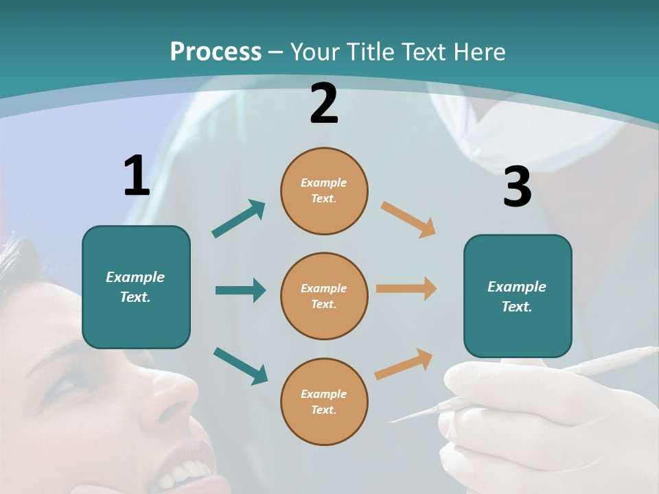 Two People Open Examining PowerPoint Template
