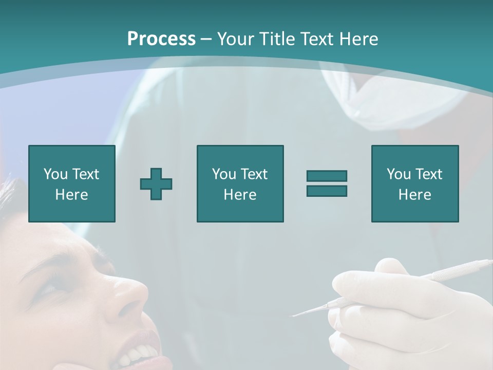 Two People Open Examining PowerPoint Template