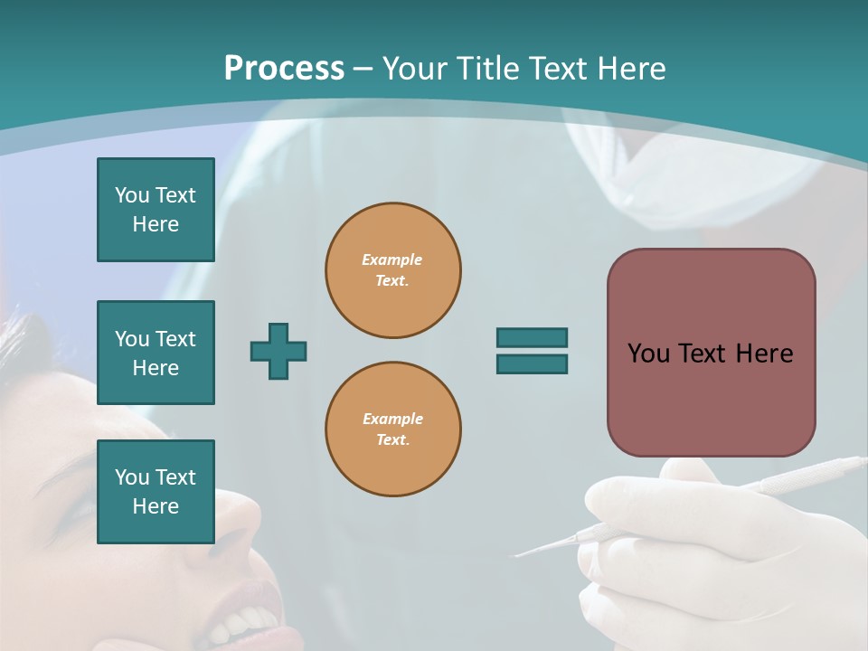 Two People Open Examining PowerPoint Template