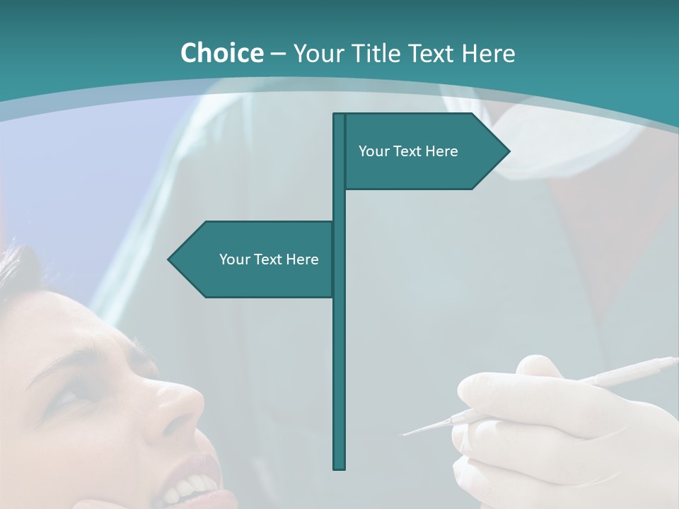 Two People Open Examining PowerPoint Template