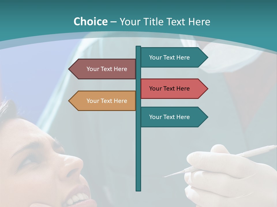 Two People Open Examining PowerPoint Template