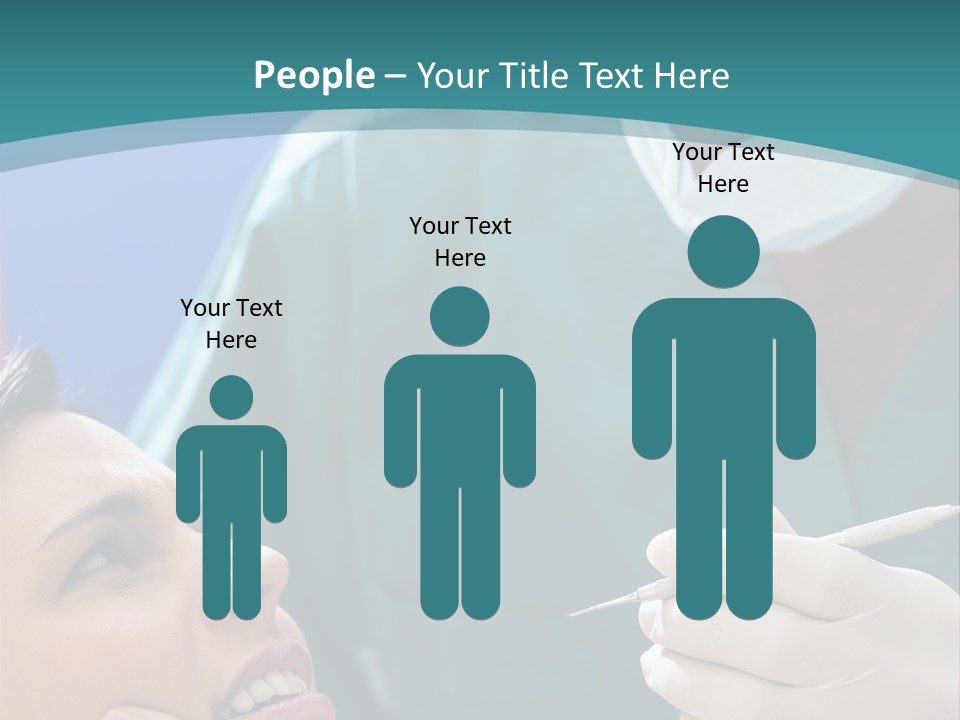 Two People Open Examining PowerPoint Template