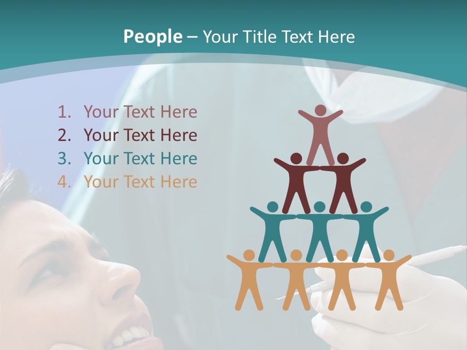 Two People Open Examining PowerPoint Template