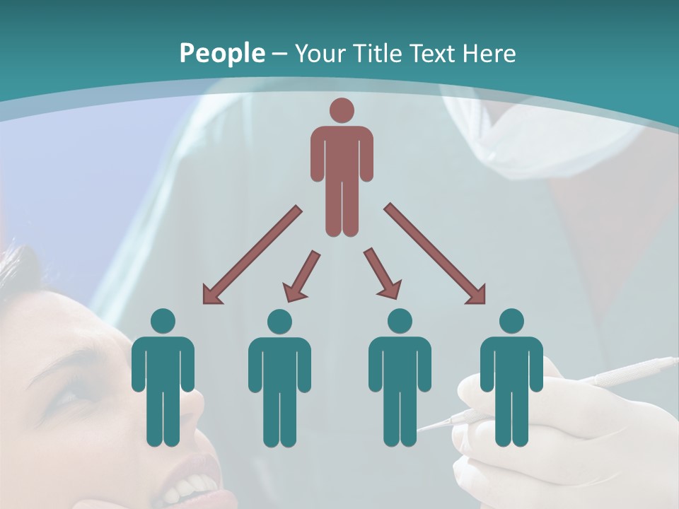 Two People Open Examining PowerPoint Template