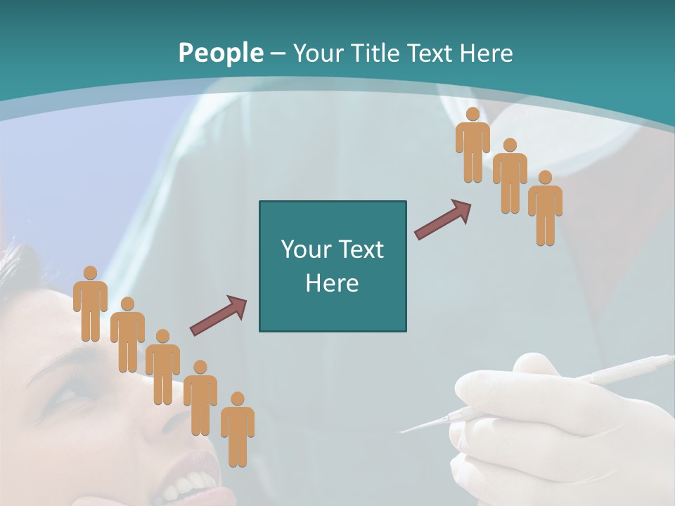 Two People Open Examining PowerPoint Template