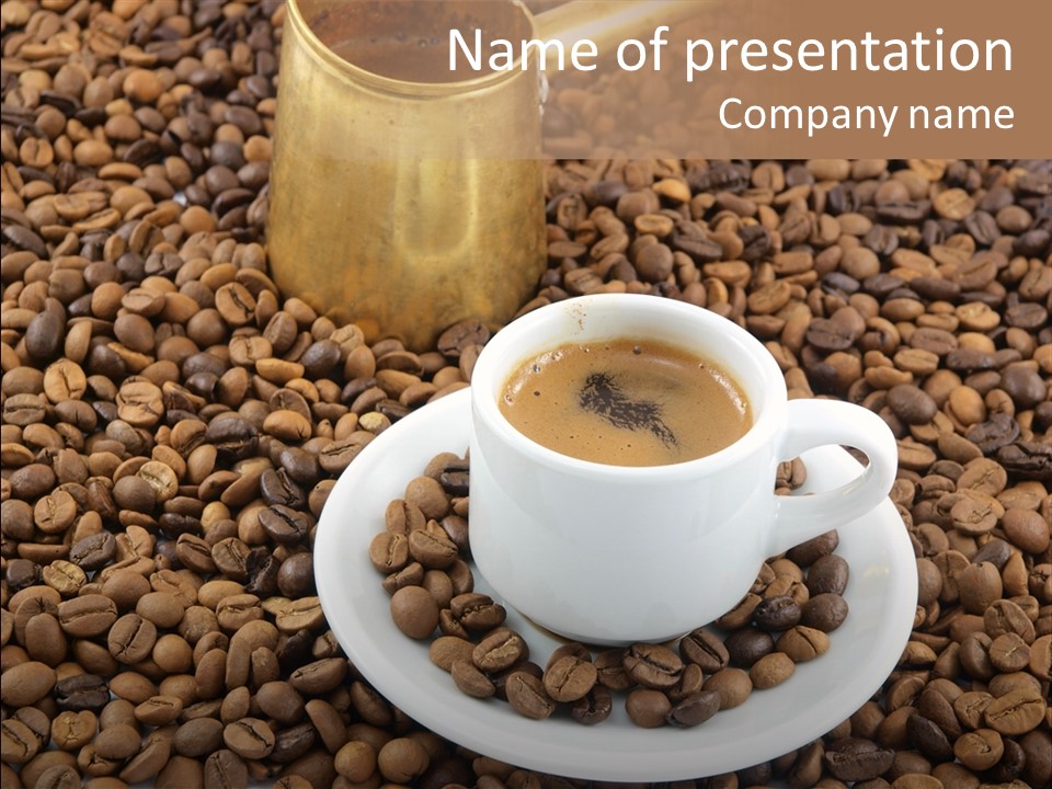 Aromatic Caffeine Drink PowerPoint Template