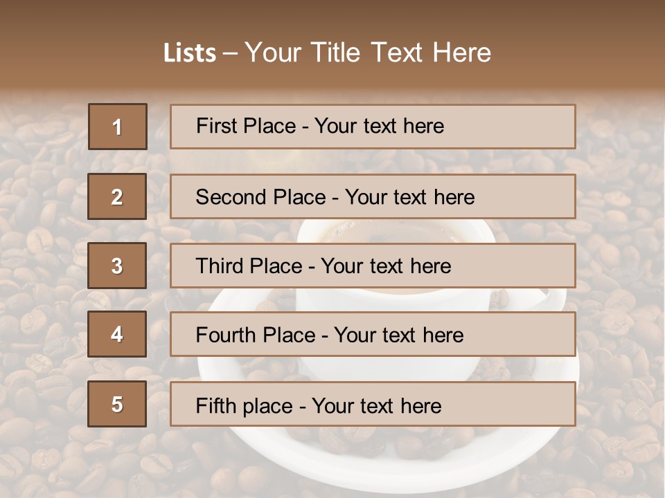 Aromatic Caffeine Drink PowerPoint Template