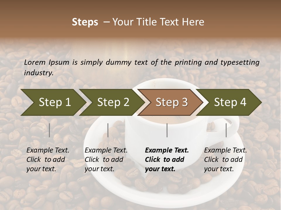 Aromatic Caffeine Drink PowerPoint Template