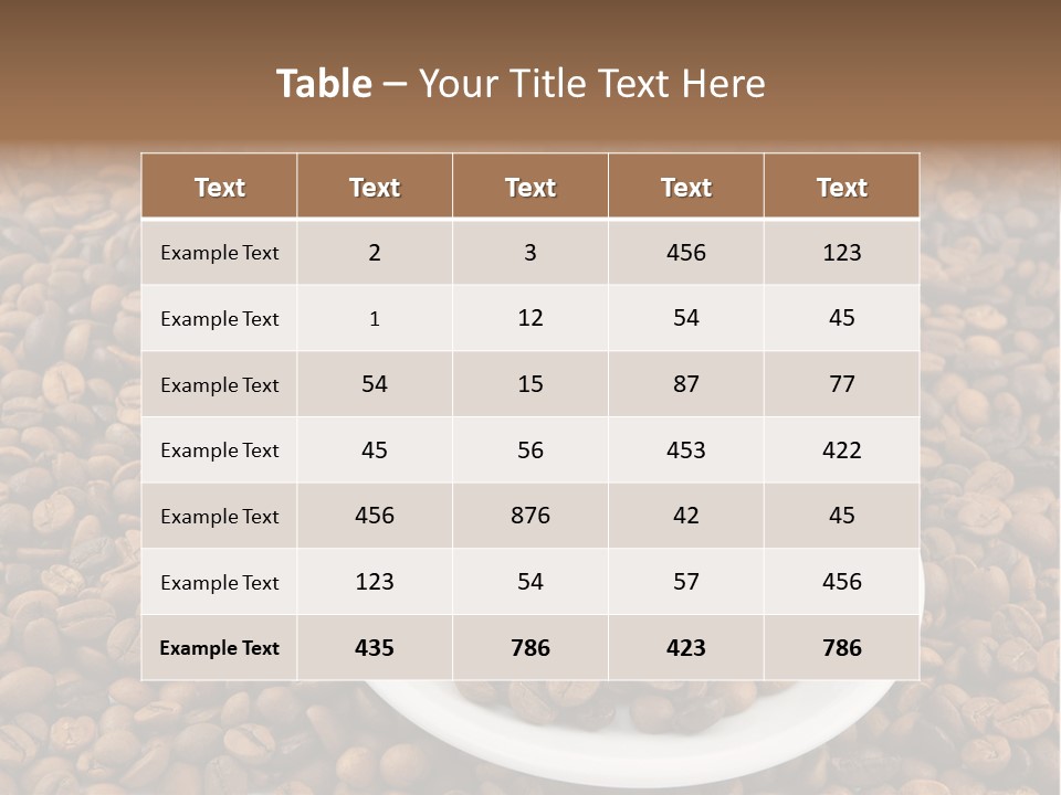 Aromatic Caffeine Drink PowerPoint Template
