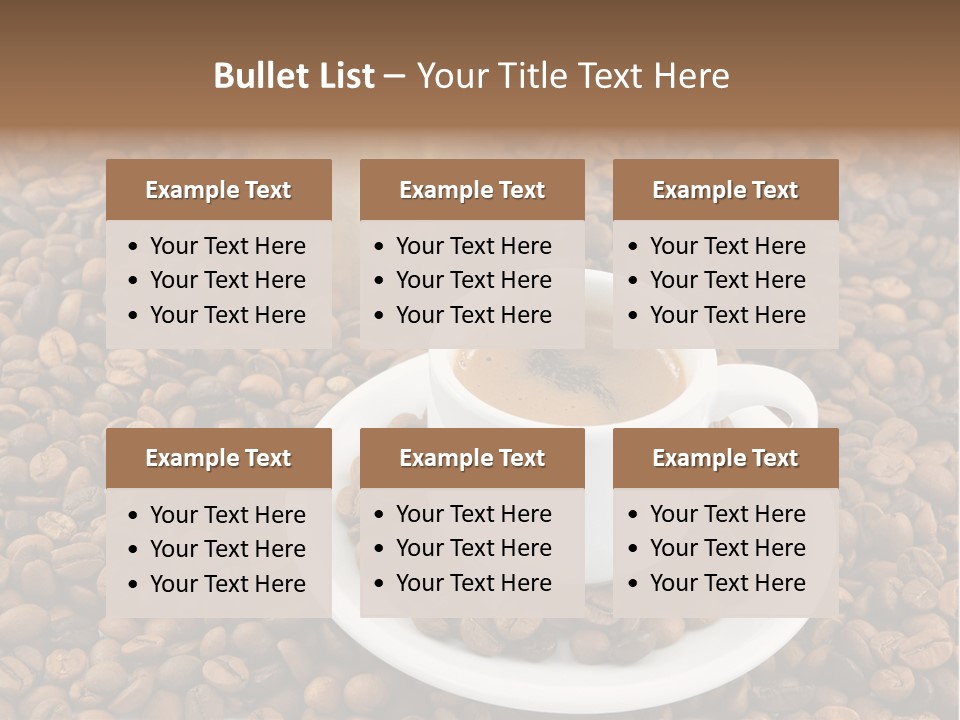 Aromatic Caffeine Drink PowerPoint Template