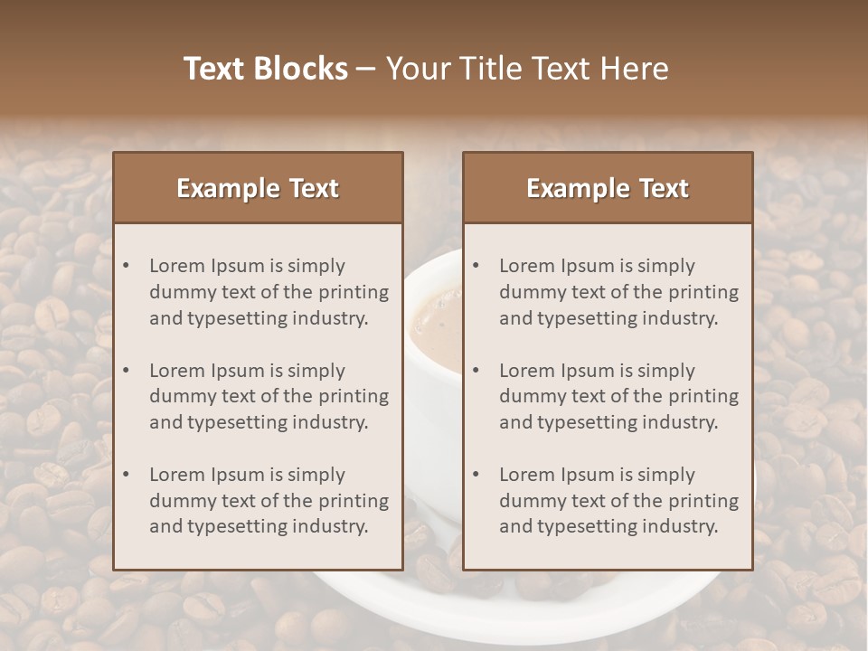 Aromatic Caffeine Drink PowerPoint Template