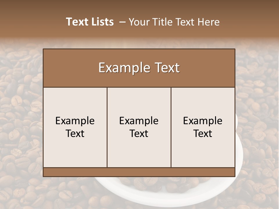 Aromatic Caffeine Drink PowerPoint Template