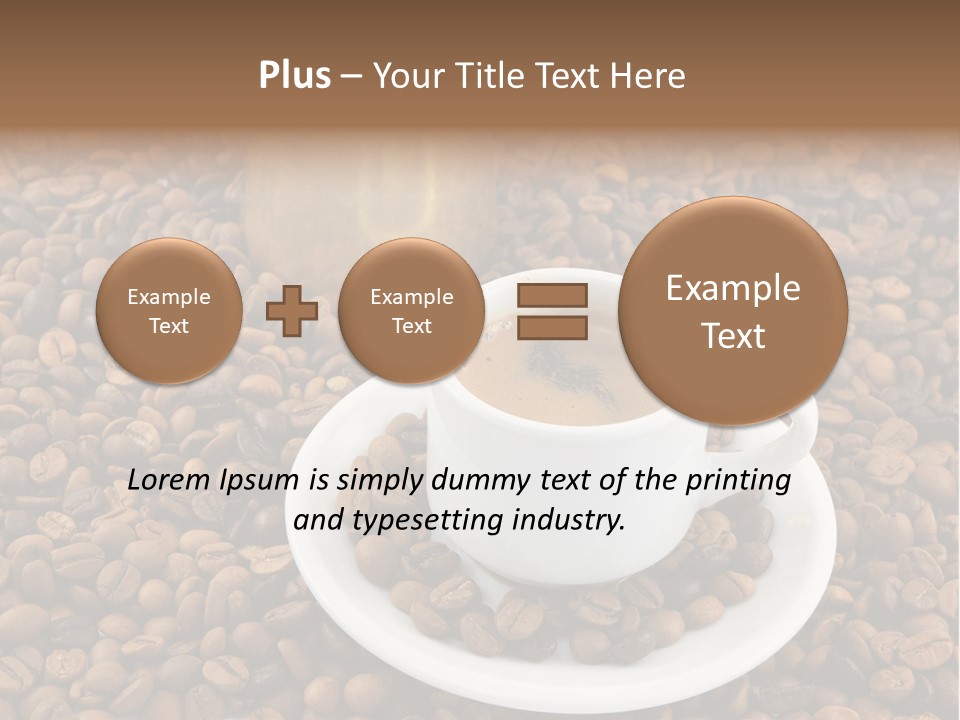 Aromatic Caffeine Drink PowerPoint Template