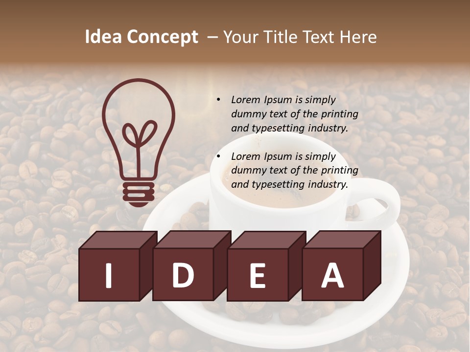 Aromatic Caffeine Drink PowerPoint Template