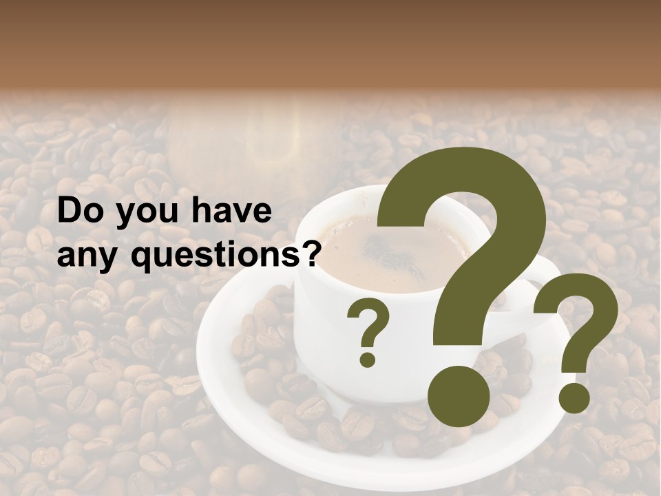 Aromatic Caffeine Drink PowerPoint Template