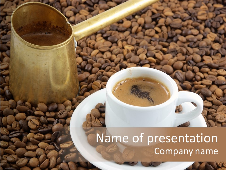 Hot Caffeine Coffee PowerPoint Template