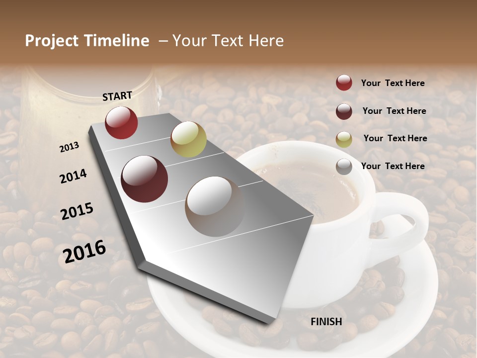 Hot Caffeine Coffee PowerPoint Template