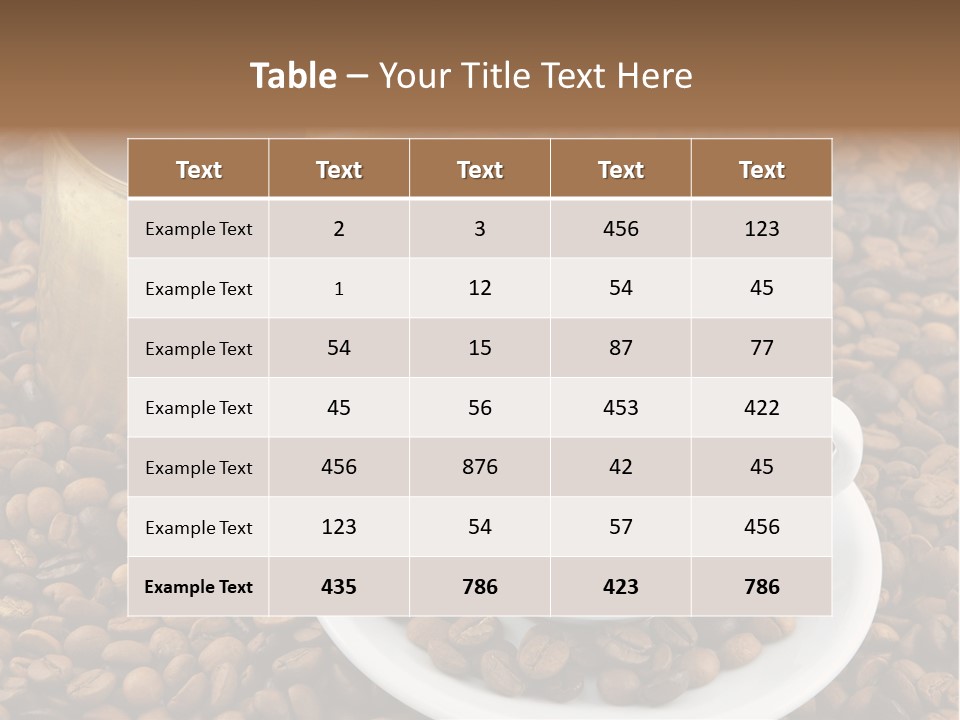 Hot Caffeine Coffee PowerPoint Template