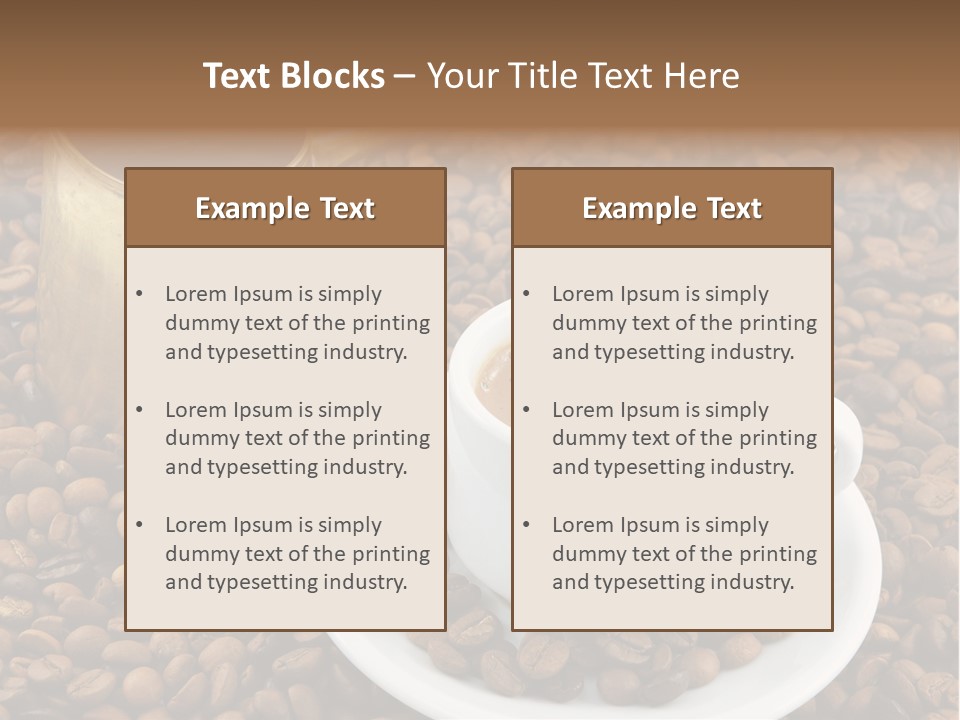 Hot Caffeine Coffee PowerPoint Template