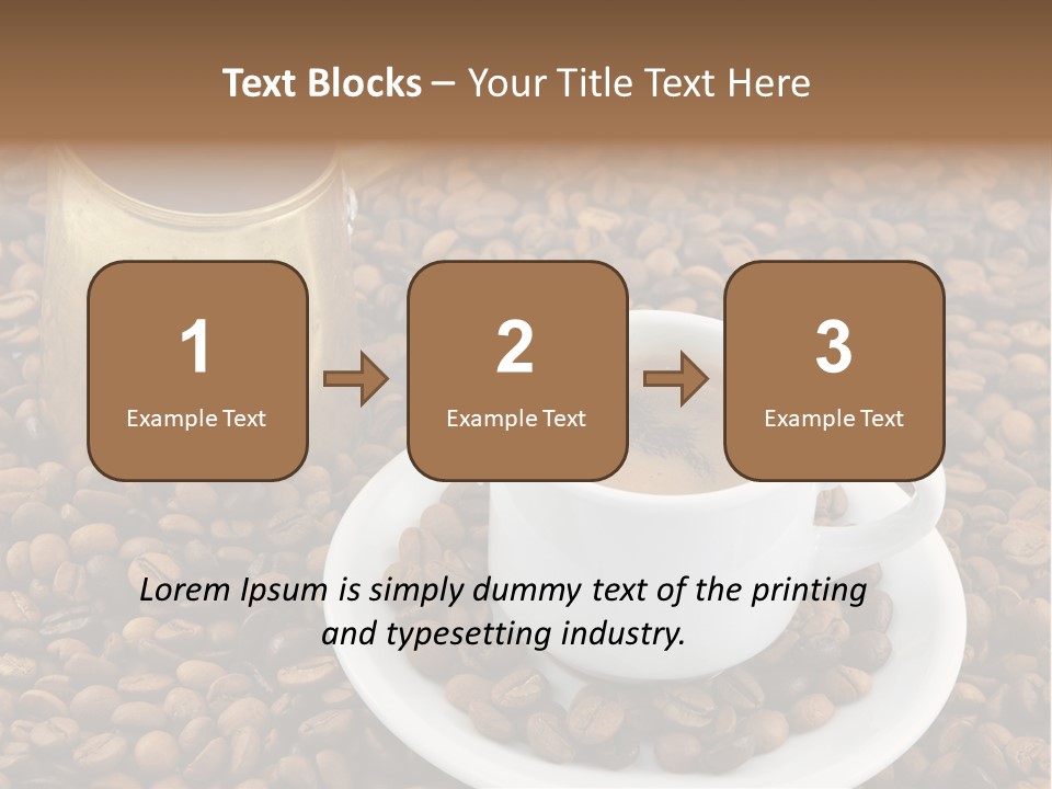 Hot Caffeine Coffee PowerPoint Template