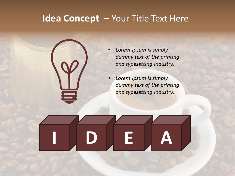 Hot Caffeine Coffee PowerPoint Template