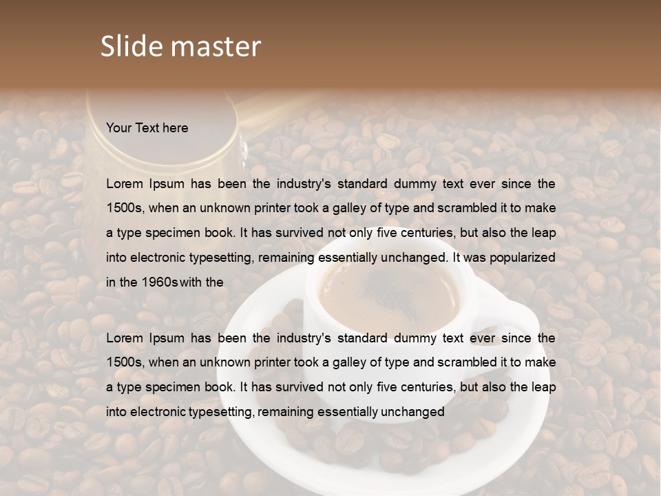 Hot Flavor Caffeine PowerPoint Template