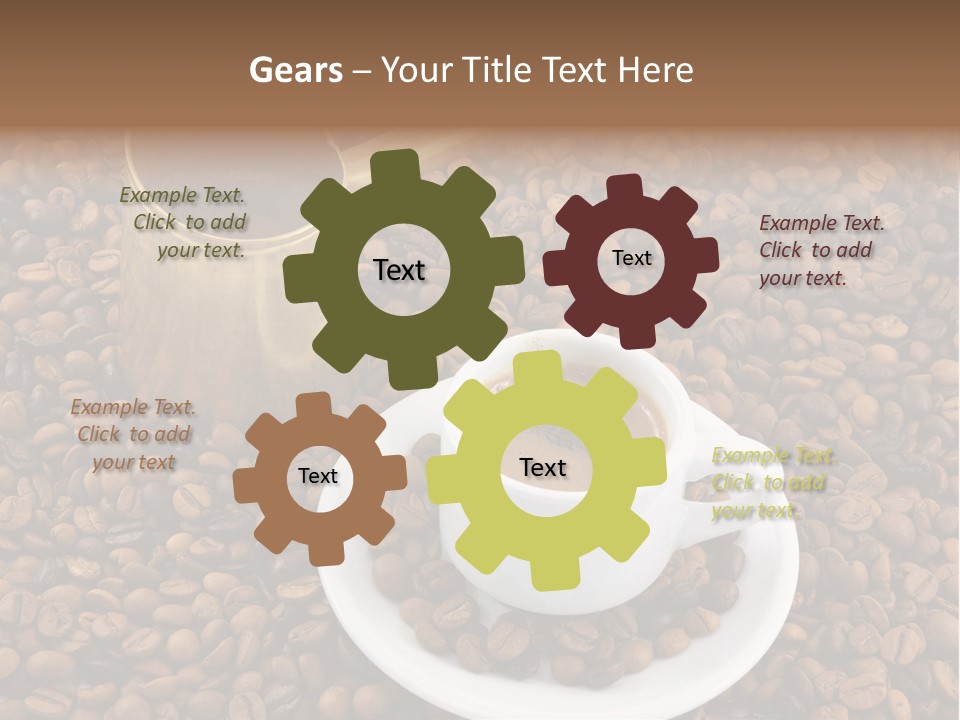 Hot Flavor Caffeine PowerPoint Template