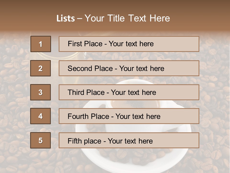Hot Flavor Caffeine PowerPoint Template