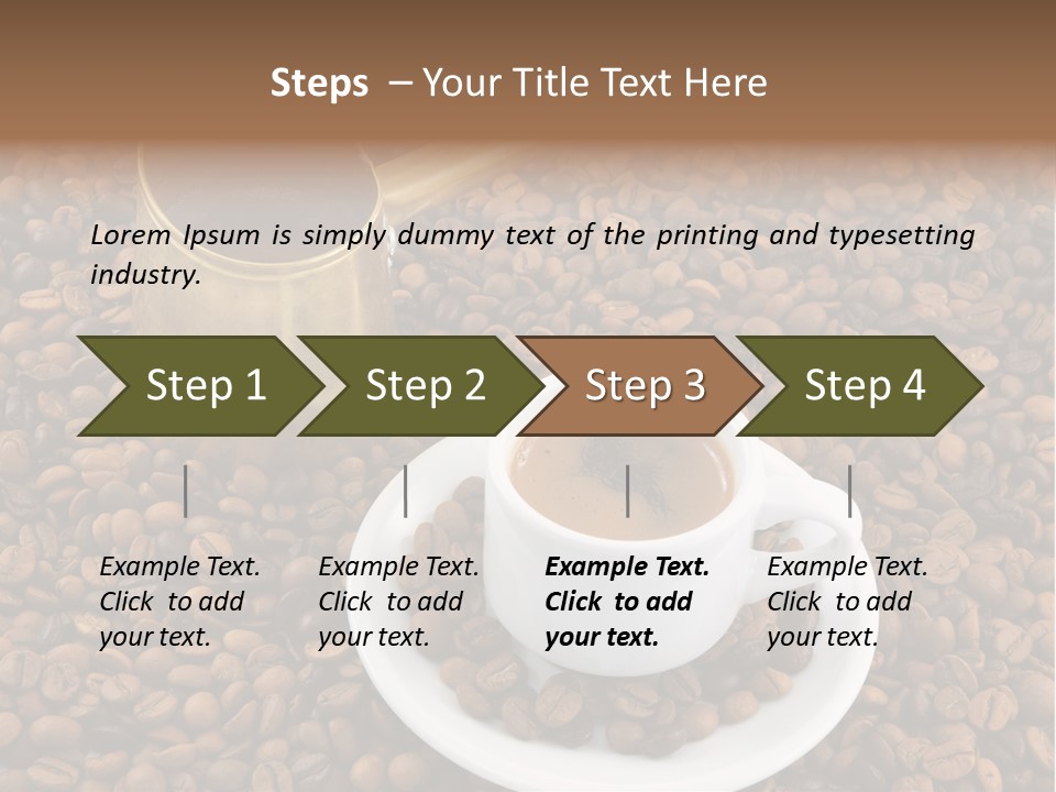 Hot Flavor Caffeine PowerPoint Template